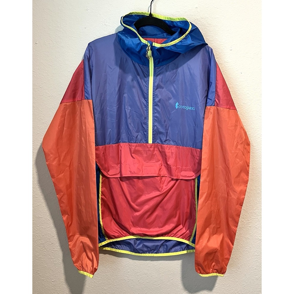 Cotopaxi Teca Half Zip Windbreaker Womens L Mens M Colorblock Packable Hoodie